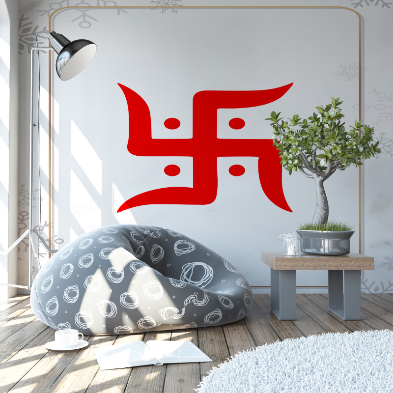 Auspicious Red Swastik